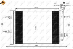 NRF 350034 Конденсатор кондиціонера nrf 350034