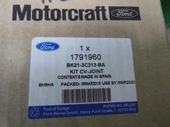 Ford OE BK21-3C313-BA ВАЛ ПЕРЕДНИЙ ПРАВИЙ FORD TRANSIT Mk7 TOURNEO CUSTOM