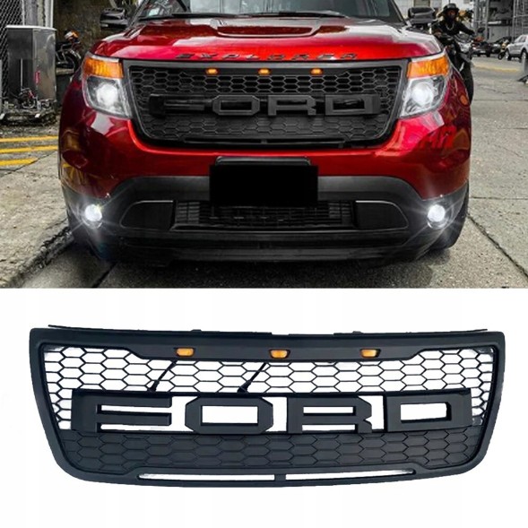 USA USA-FO1200533 ГРИЛЬ АТРАПА ПЕРЕДНІЙ СВІТЛОДІОДНИЙ ЧОРНИЙ FORD EXPLORER 12-15