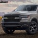 Китай JGD-RAM19-UGLEDMB Решітка-імітація бампера з LED + Поворотники - Матова DODGE RAM 1500 2019-2023