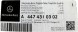 Mercedes-Benz OE ZBIORNIK PLYNU HAMULCOWEGO MERCEDES VITO W447 W448 ORYGINAL NOWE 4474310302 БАК ГАЛЬМІВНОГО ПЛІНТУСА MERCEDES VITO W447 W448 ОРИГІНАЛ 4474310302