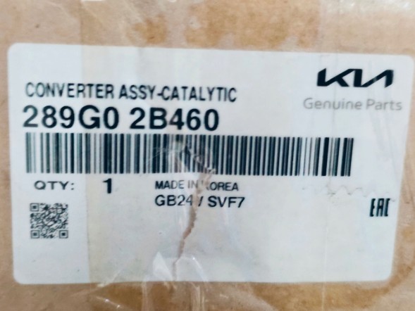 Kia заводська комплектація 289G02B460 Dpf сажовий фільтр каталізатор kia sportage hyundai tucson новий oe