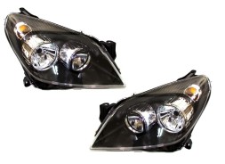 Inn 5509093E+5509103E Передні фари Opel Astra H чорні галогенні електричні