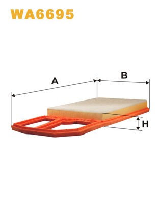 WA6695 WIX FILTERS Фільтр повітряний