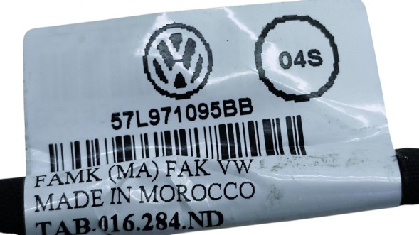 Volkswagen OE Джгут проводів переднього бампера VW Tayron 6xPDC 57L971095BB