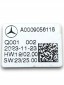 Mercedes-Benz OE МЕРСЕДЕС КЛЕМА АКУМУЛЯТОРА A0009056118