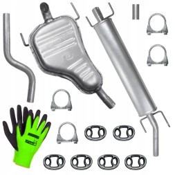 Polmostrów ADP-H4J32G5S2I6Q9R7 Комплект глушників opel astra 3 iii h 04- 1.6 1.8 htb