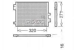 Denso DCN28002 Конденсатор радіатора кондиціонування повітря dcn28002 denso