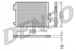 Denso DCN28002 Конденсатор радіатора кондиціонування повітря dcn28002 denso