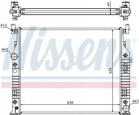 Nissens 62576A Охолоджувач води 62576а nissens mercedes