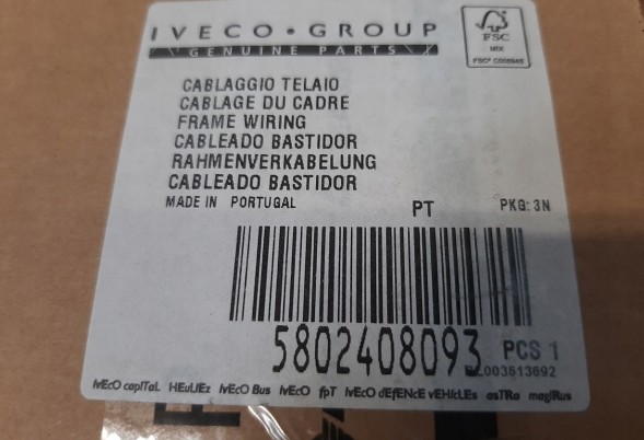 Iveco OE 5802408093 Зв'язка проводів, проводка рами IVECO OE,