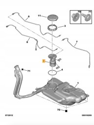 Citroen OE 1525CR Паливний насос citroen c2 c3 c4 peugeot оригінал 1007 206 207 301 307 1525cr