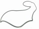 Porsche OE 99656233100 ПРОКЛАДКА ЛЮКА PORSCHE 911 TARGA 05-12 ОРИГІНАЛ 996 997 P64991