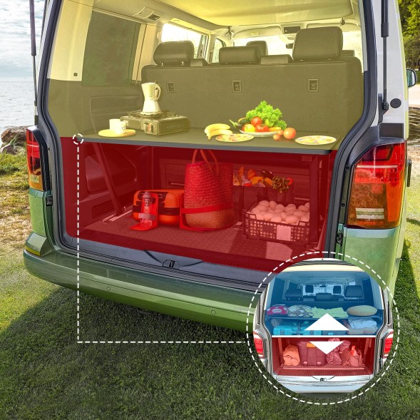 CHROMEMASTER OM-MF-0048-A83 Кемпінгове ліжко для багажника, полиця для сну для MERCEDES eVITO W447 2019-