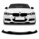 Китай splitter_f30_vstyle Передній сплітер (накладка) BMW F30 F31 M-Pakiet V-Style Чорний Глянець