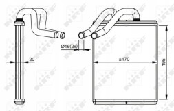 NRF 54301 Обігрівач kia sorento 03-