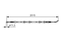 1987482017 BOSCH ТРОС ГАЛЬМIВНИЙ