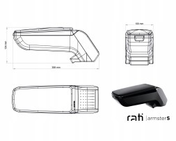 Rati 5998226405875 Підлокітник присвячений FORD FOCUS II 2005-
