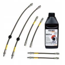 PiterParts 1023315800 Przewody hamulcowe w oplocie stalowym teflonowe BMW E36 Compact OEM PL Гальмівні шланги в сталевому обплетенні тефлонові BMW E36 Compact OEM PL