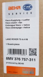 Behr Hella Service 8MV376757-311 ВЕНТИЛЯТОР РАДІАТОРА BEHR LANDROVER T5 4.4 V8