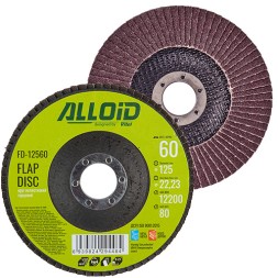 30997 ALLOID Круг пелюстковий торцевий 125мм зерно 60 Alloid T27