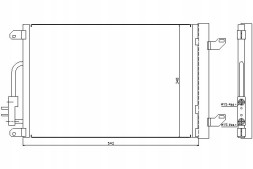 Nissens PRO/940015 NIS Конденсатор кондиціонера lancia lybra 1.6-2.4d 07.99 + помічник зіткнення #34