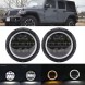 мотосвітлодіоди 1068 Harley davidson передня лампа 7" full led x1