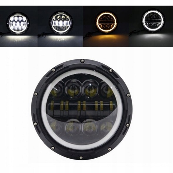 мотосвітлодіоди 1068 Harley davidson передня лампа 7" full led x1