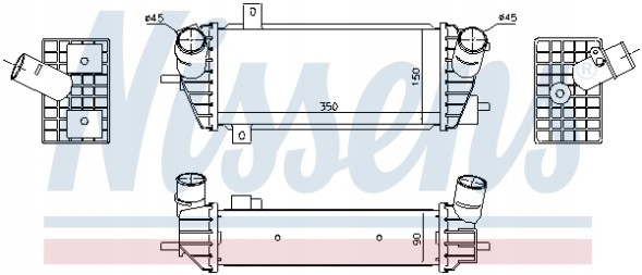 Nissens 961493 Інтеркулер nissens 961493