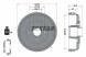 Textar 94049700 Задний гальмівний барабан 94049700 textar dacia