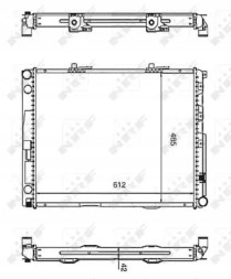 NRF 58253 Охолоджувач води 58253 nrf