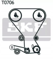 SKF VKMA 95659 Комплект грм (ремінь + натягувач) hyundai h-1, h-1 / starex, santa f-i, sonata