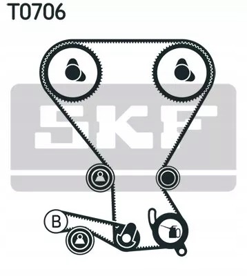 SKF VKMA 95659 Комплект грм (ремінь + натягувач) hyundai h-1, h-1 / starex, santa f-i, sonata