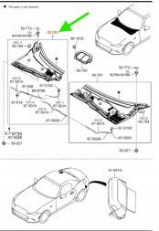 Mazda OE Підшипник права сторона OE Mazda MX-5 ND, NE NA1P507R0B