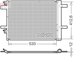 DCN21036 DENSO Радіатор кондиціонера