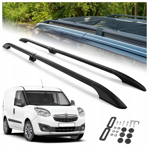 CHROMEMASTER OM-RR-D0042B-002 Багажник на дах рейлінги для OPEL COMBO D 2012-2018 SHORT | КОРОТКИЙ