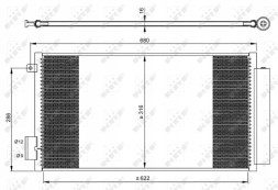 NRF 350061 Конденсатор кондиціонера nrf 350061