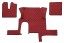 V-maxzone Part VIC-127324 Килимки підлоги ЕКО-Шкіра стьобані (3 шт.) Червоний одна шухляда, на