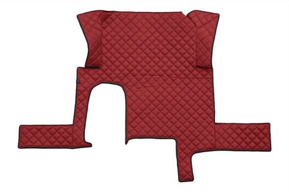 V-maxzone Part VIC-127324 Килимки підлоги ЕКО-Шкіра стьобані (3 шт.) Червоний одна шухляда, на