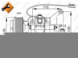 NRF 32687 Компресор кондиціонера 32687 nrf mazda