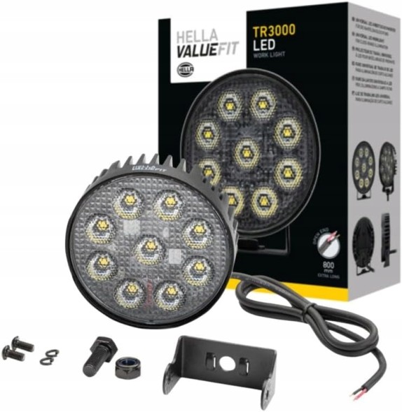 112&amp;tech HELLA-1G0-357-113-002-OŻWIETLENIE-POMOCNICZE Світлодіодний робочий прожектор VALUEFIT 31W 5700K для трактора