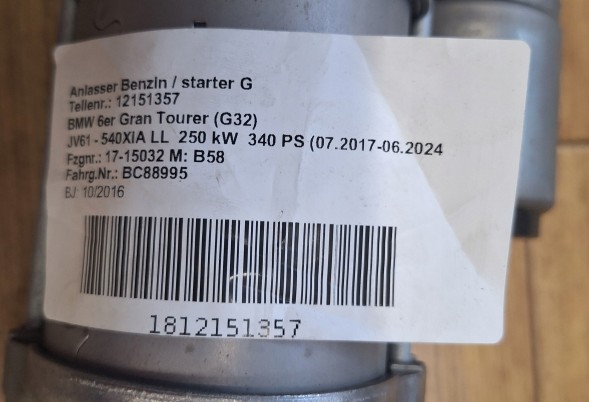 BMW OE 12418621840 8621840 12418625996 8625996 BMW F20 F30 G01 G11 G12 G02 G20 G21 G30 СТАРТЕР Х3 5 3