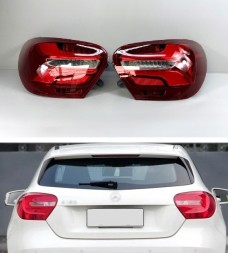 Dac MERCEDES A KLASA W176 W176 LIFT LAMPY LED ZMIANA Z ZWYKŁYCH UPGRADE DAC176 906 2300/2400GZ Задні ліхтарі для MERCEDES A W176 2013-2017, права та ліва сторона, комплект LED, змінені