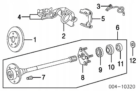 Dorman 630-999 ЛИСТ ПІДШИПНИК КОЛІСНОГО ВАЛА ЗАДНІЙ DANA 44 JEEP GRAND CHEROKEE WJ 1999-2004