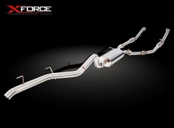 Xforce ES-TL200WC-TBS Вихлопна система turbo-back 2,5 дюйма з каталізаторами, Toyota Landcruiser