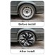 AD BRAKE B0FWF2B5Q8 КОЛПАКИ 16 ДЮЙМІВ ABS УНІВЕРСАЛЬНІ ЗАТИСКНІ ДЛЯ АВТОМОБІЛЯ 4 ШТ. сталевий