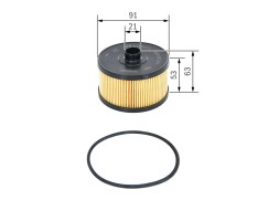 F026407231 BOSCH Фільтр оливи