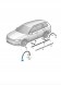 Audi OE ОРИГІНАЛЬНА VAG OE 3G0853728AMI1 НАКЛАДКА КРОМКИ АРКИ КОЛЕСА NUCLEUS GREY