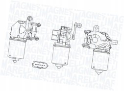 Magneti Marelli TGE500PM Двигун склоочисника передній - MAGNETI MARELLI 064050002010
