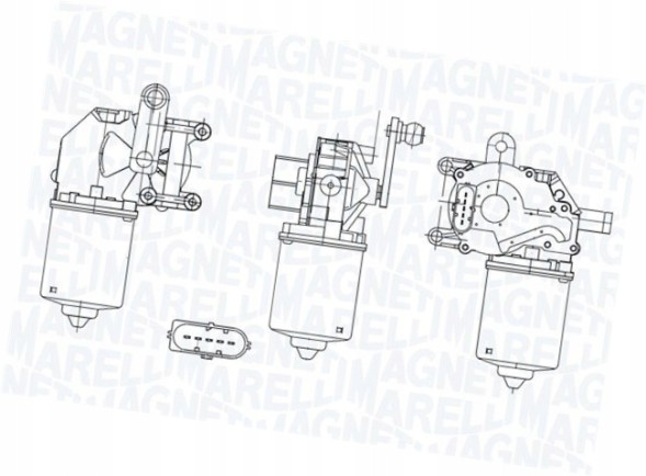 Magneti Marelli TGE500PM Двигун склоочисника передній - MAGNETI MARELLI 064050002010
